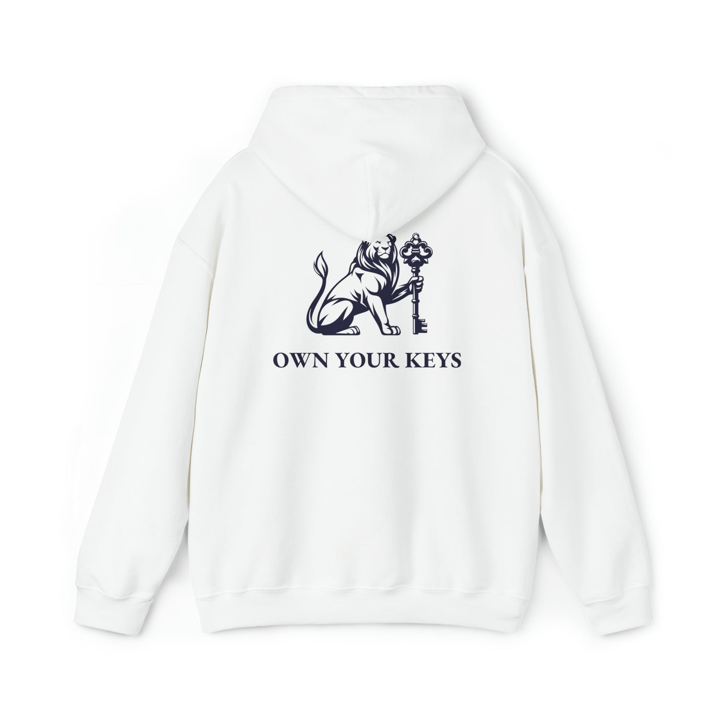 OWN YOUR KEYS HOODIE (BLACK LOGO) UNISEX ADD 1 SIZE FOR MEN