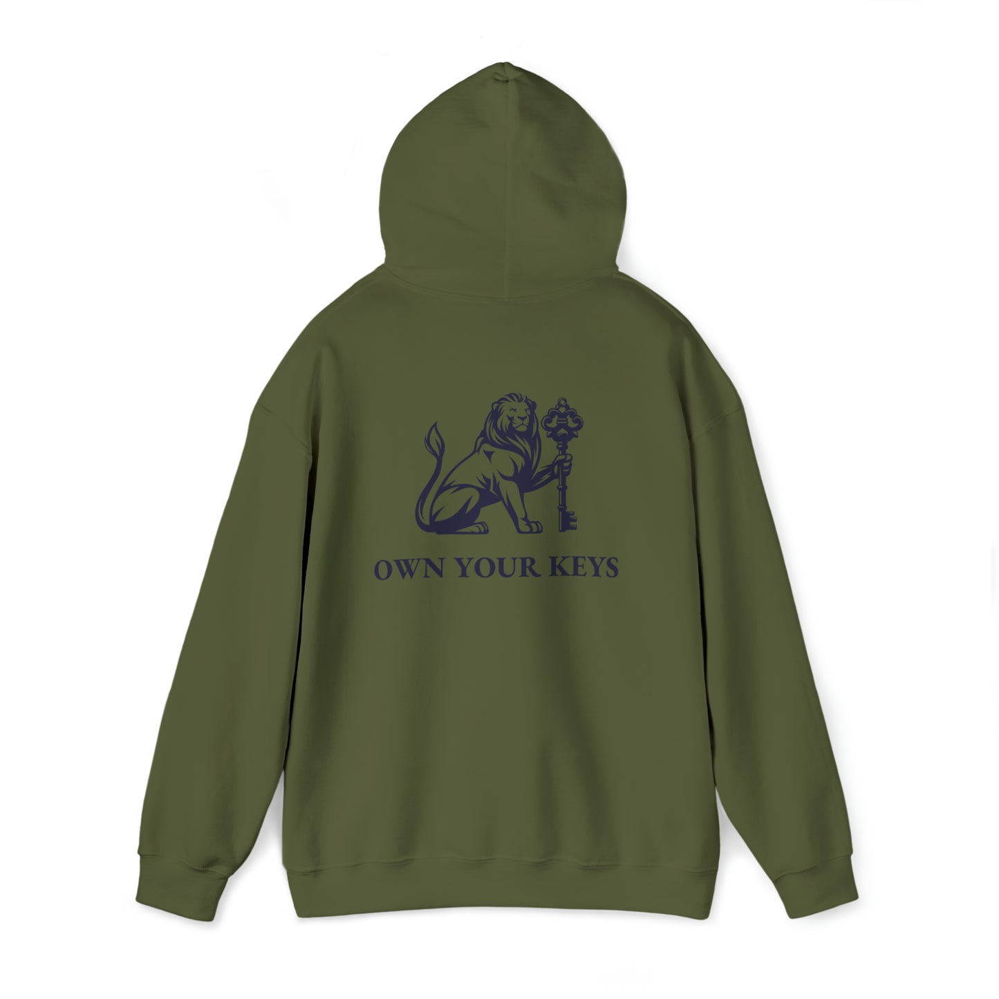 OWN YOUR KEYS HOODIE (BLACK LOGO) UNISEX ADD 1 SIZE FOR MEN