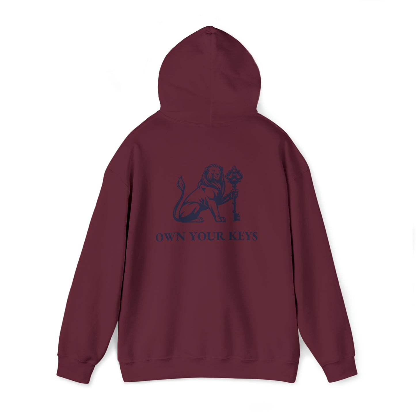 OWN YOUR KEYS HOODIE (BLACK LOGO) UNISEX ADD 1 SIZE FOR MEN
