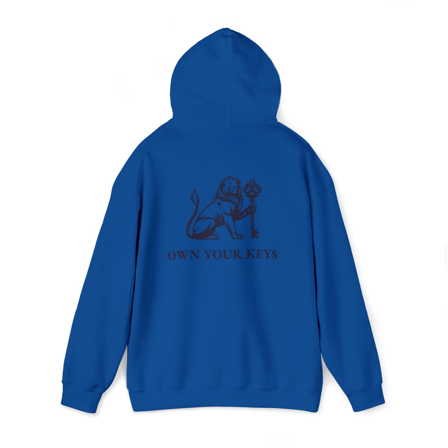 OWN YOUR KEYS HOODIE (BLACK LOGO) UNISEX ADD 1 SIZE FOR MEN