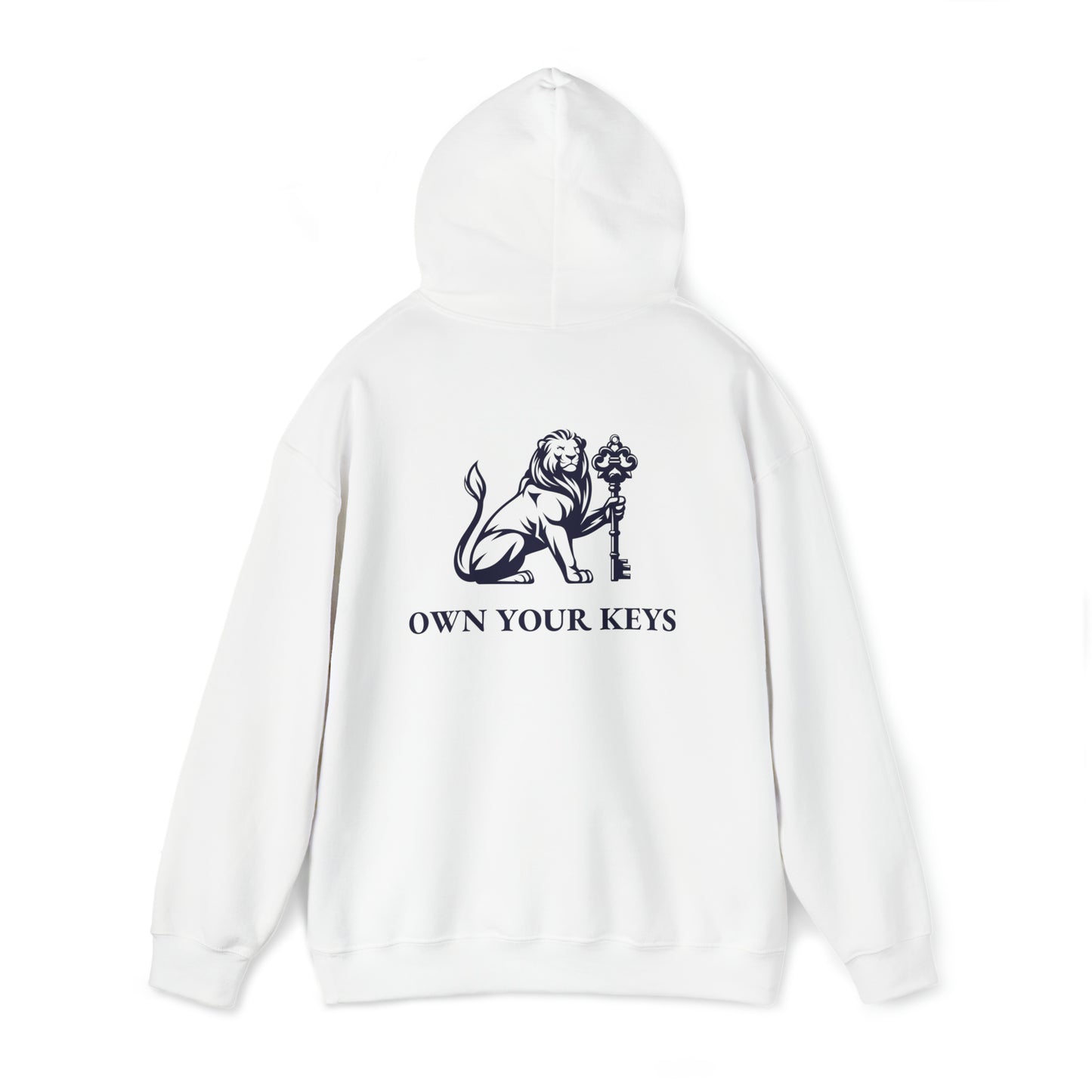OWN YOUR KEYS HOODIE (BLACK LOGO) UNISEX ADD 1 SIZE FOR MEN