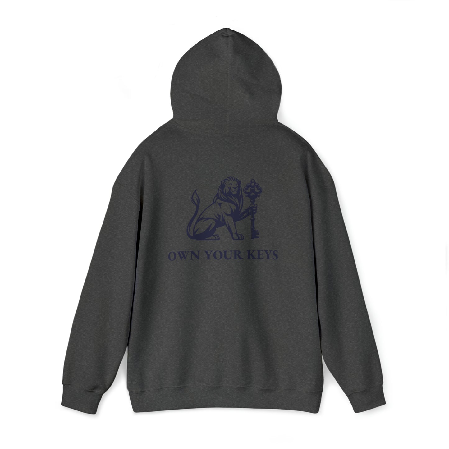 OWN YOUR KEYS HOODIE (BLACK LOGO) UNISEX ADD 1 SIZE FOR MEN