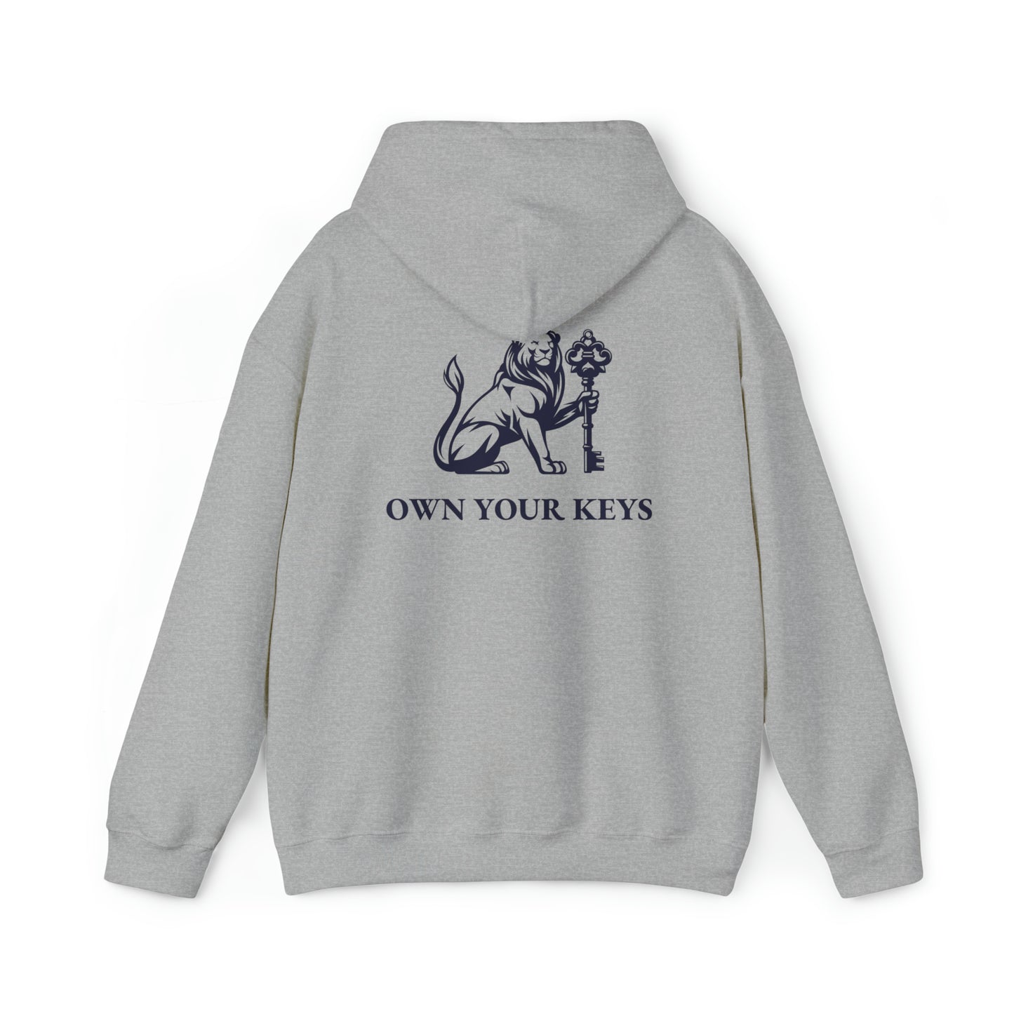 OWN YOUR KEYS HOODIE (BLACK LOGO) UNISEX ADD 1 SIZE FOR MEN