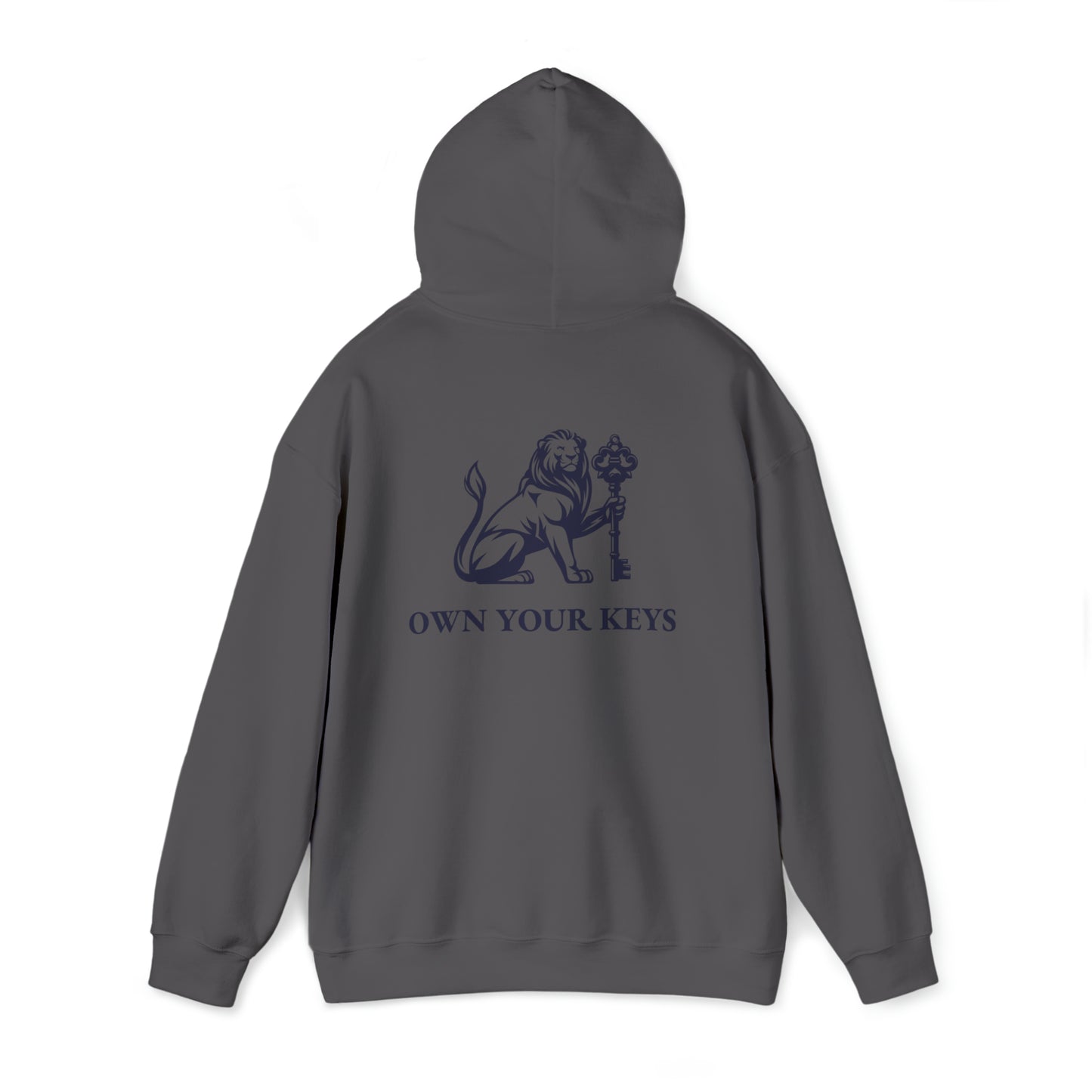 OWN YOUR KEYS HOODIE (BLACK LOGO) UNISEX ADD 1 SIZE FOR MEN