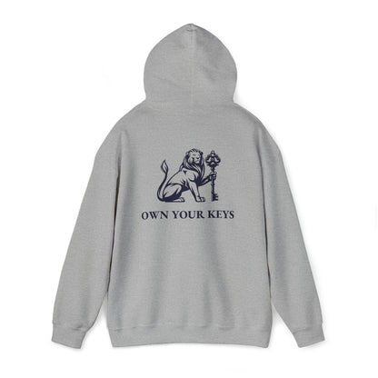 OWN YOUR KEYS HOODIE (BLACK LOGO) UNISEX ADD 1 SIZE FOR MEN