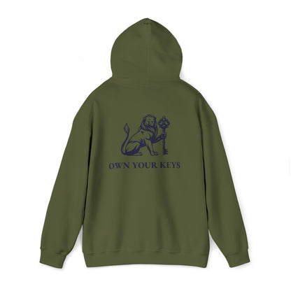 OWN YOUR KEYS HOODIE (BLACK LOGO) UNISEX ADD 1 SIZE FOR MEN