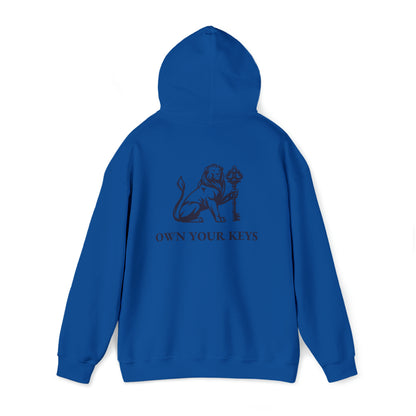 OWN YOUR KEYS HOODIE (BLACK LOGO) UNISEX ADD 1 SIZE FOR MEN