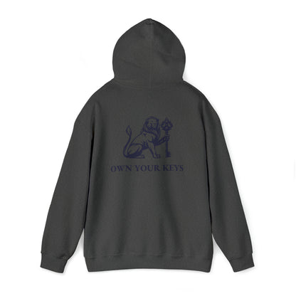 OWN YOUR KEYS HOODIE (BLACK LOGO) UNISEX ADD 1 SIZE FOR MEN