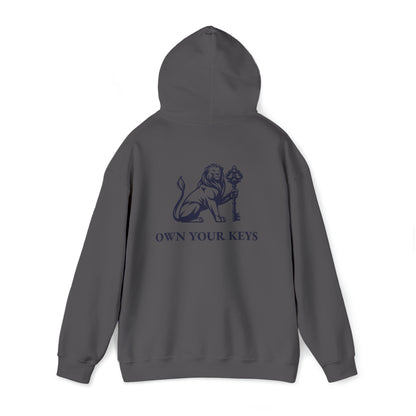 OWN YOUR KEYS HOODIE (BLACK LOGO) UNISEX ADD 1 SIZE FOR MEN